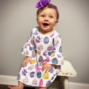 Easter
Egg Baby Girl Dress